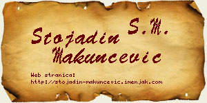 Stojadin Makunčević vizit kartica